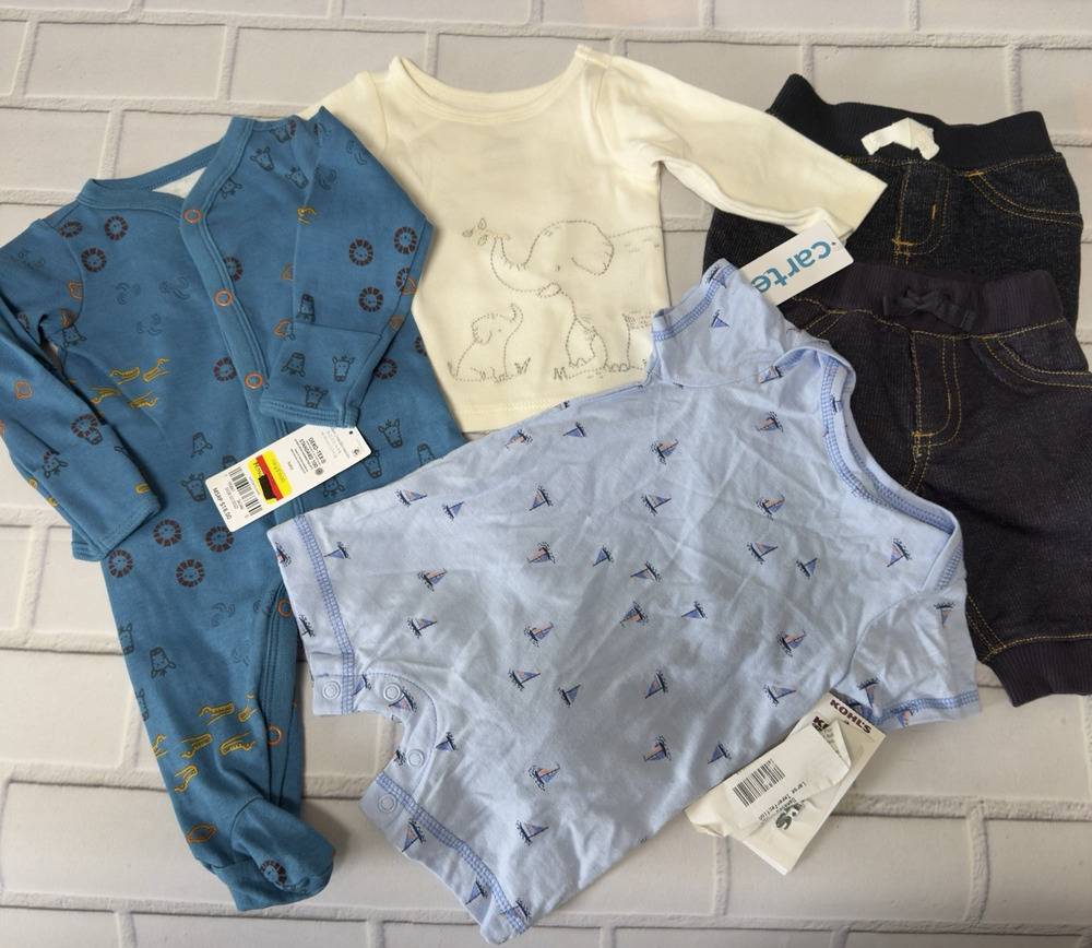 Carter's Assorted Clothing LOT OF 5 Baby Newborn for Boys